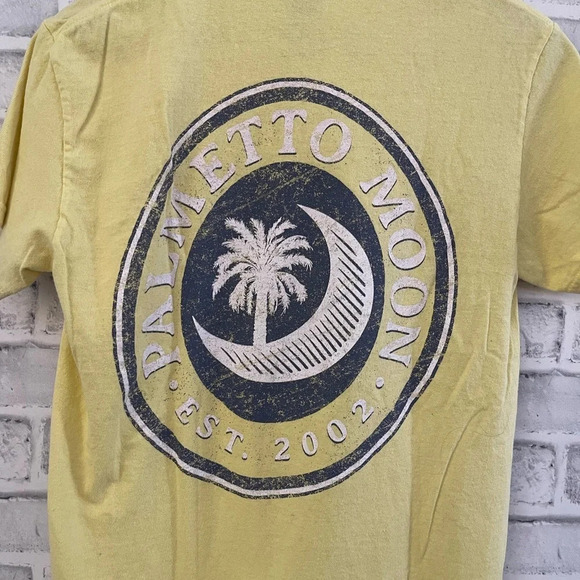 Women’s Palmetto Moon yellow short sleeve t-shirt Small - Picture 3 of 5